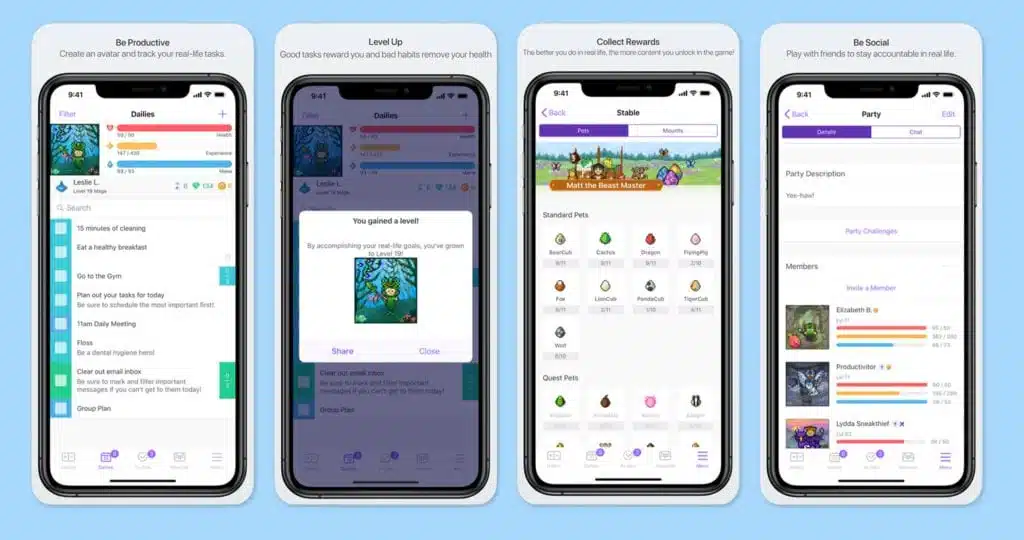 habitica key features